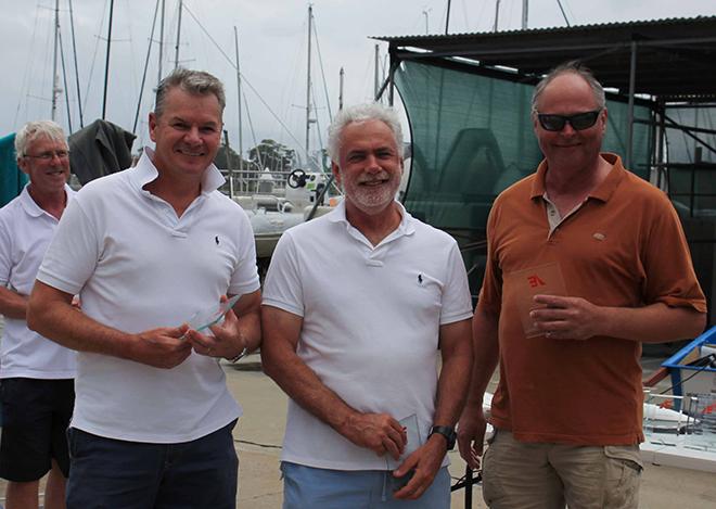Etchells Myles Baron-Hay, Brian Hiller, Peter Conde 2nd overall © RPAYC